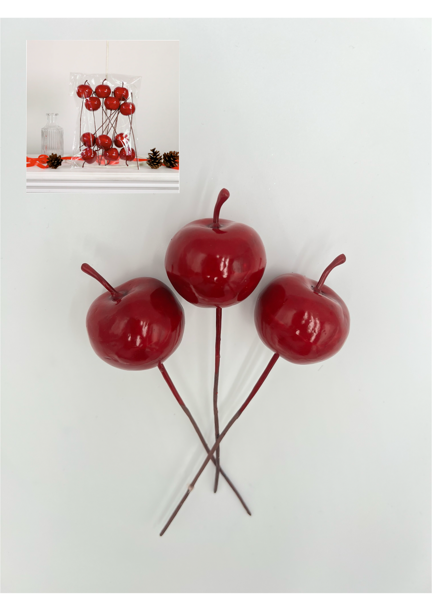 Faux Candy Apple Pick 12 Pack