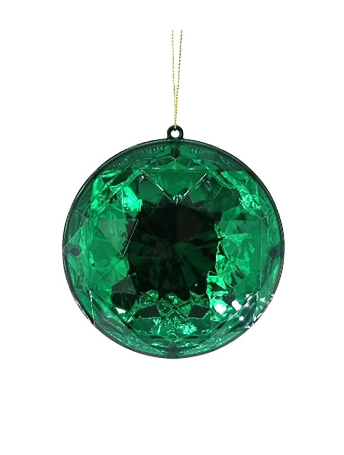 Green Diamond Round Decoration (10cm)