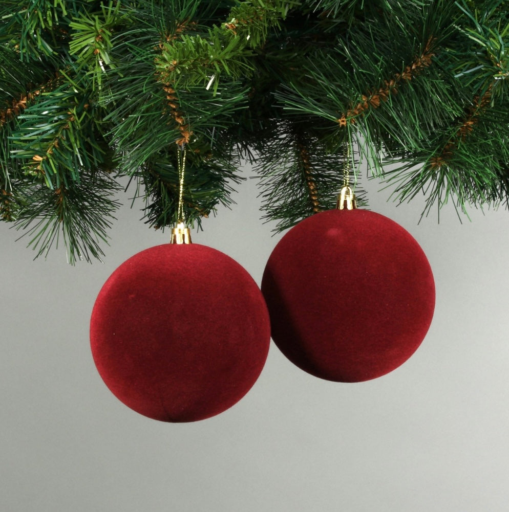 Red Velvet Bauble (10cm)