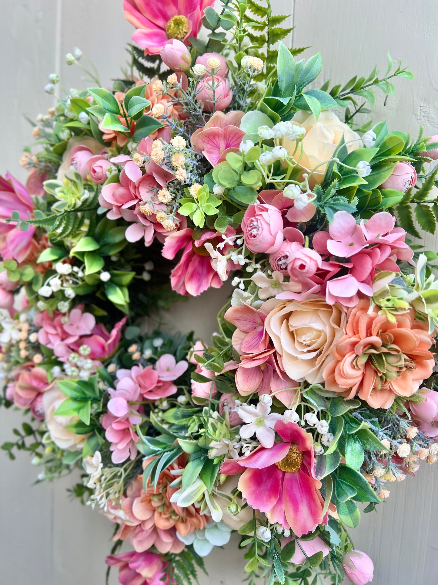 Perfectly Peachy Summer Wreath