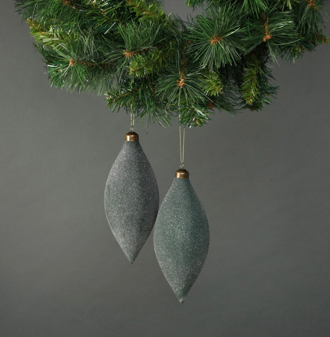 Sugar Effect Drop Bauble