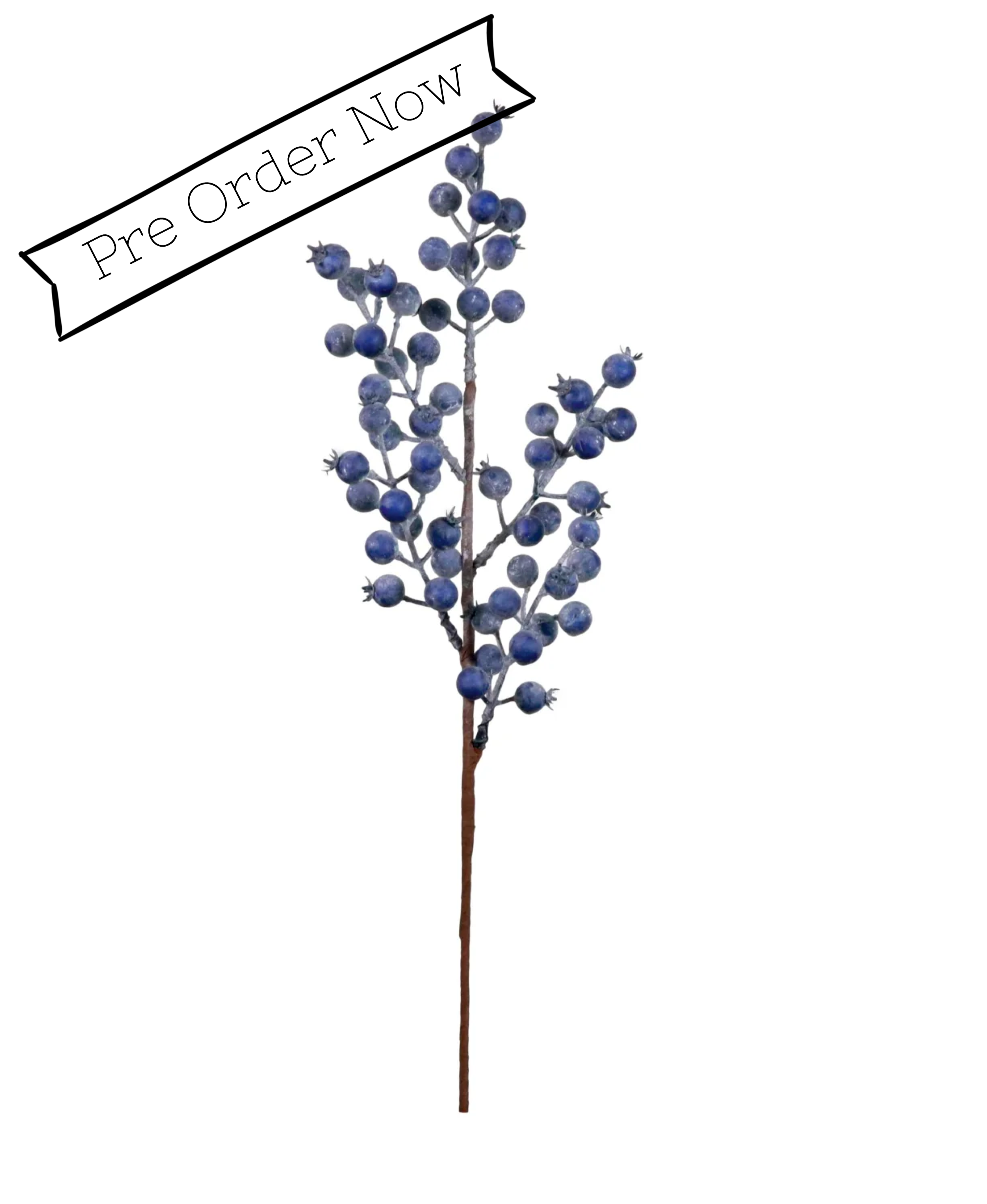 Faux Blueberry Stem