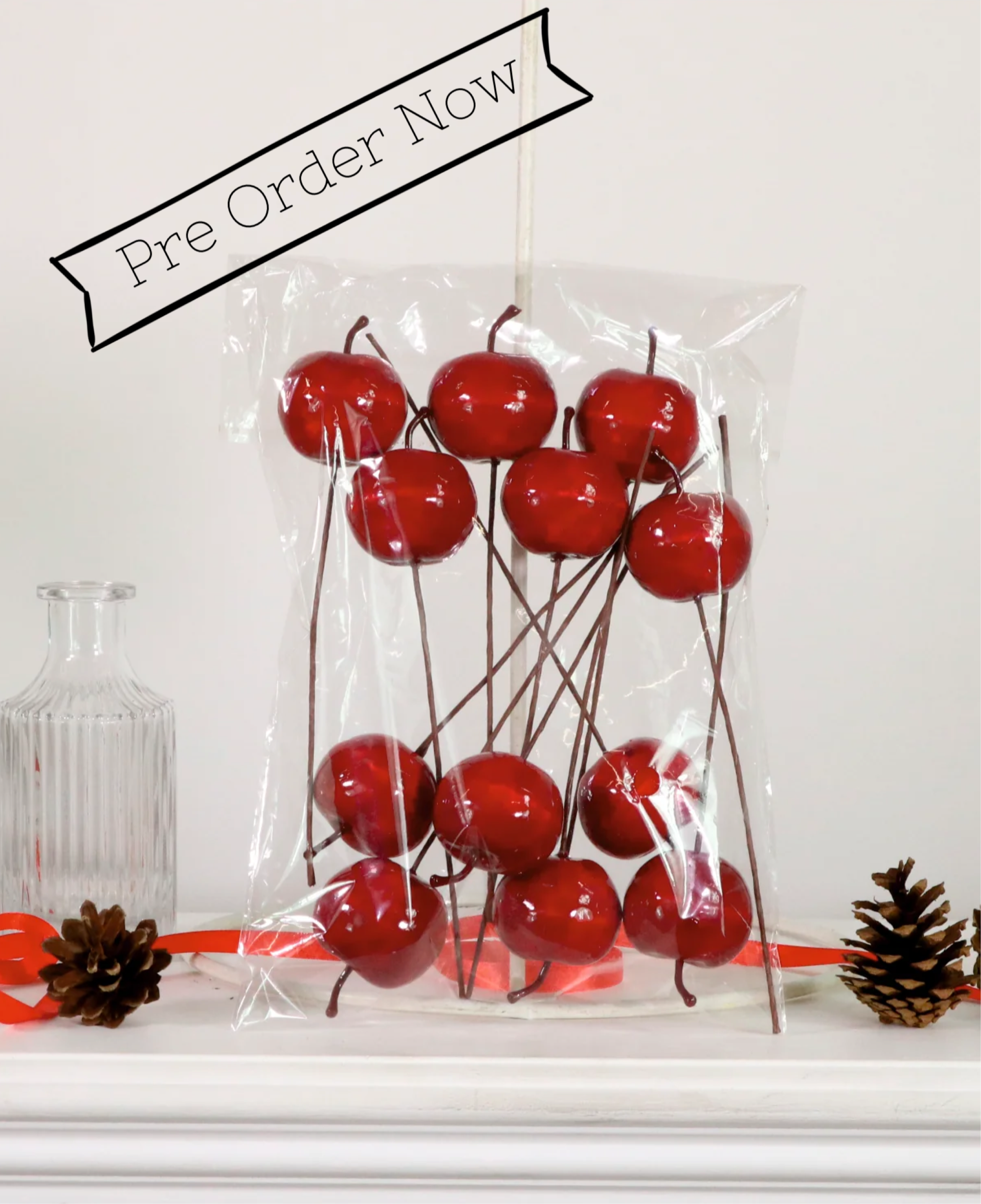 Faux Candy Apple Pick 12 Pack
