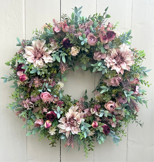 Sugar Plum Pumpkin Autumn Wreath