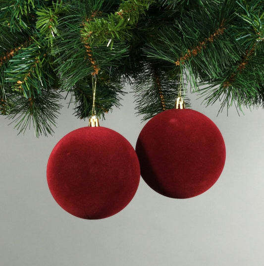 Red Velvet Bauble (10cm)