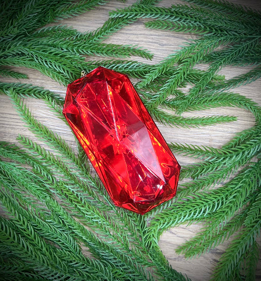 Red Diamond Hanging Decoration (14cm)