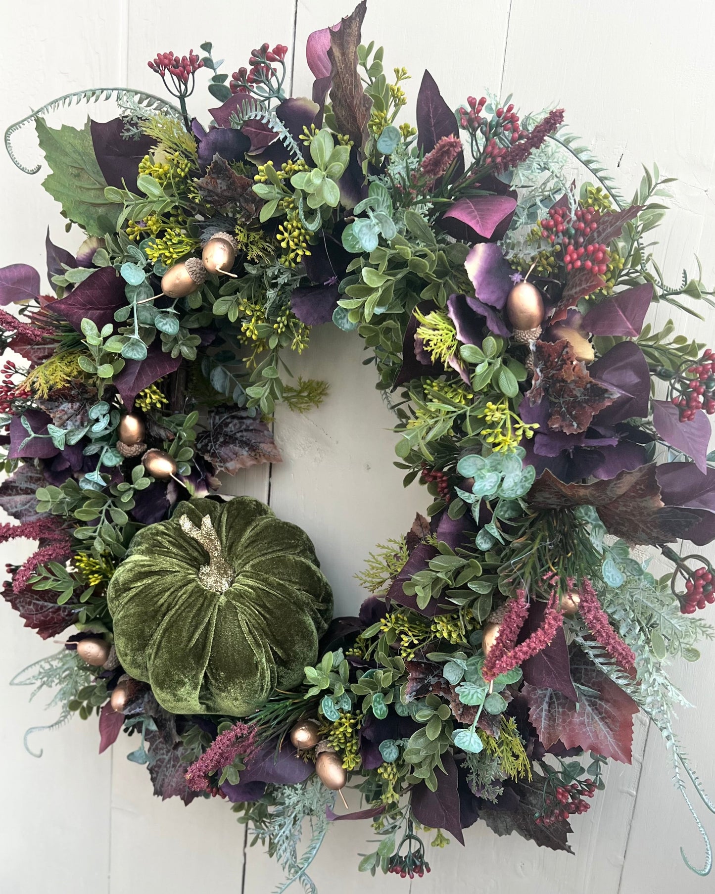 Witches Brew Pumpkin Wreath