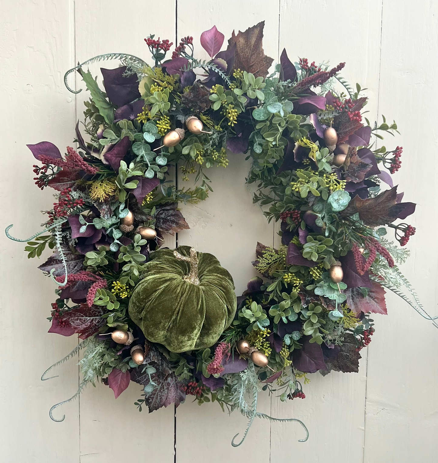 Witches Brew Pumpkin Wreath